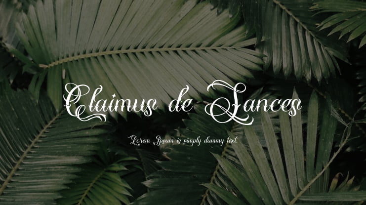 Claimus de Sances Font