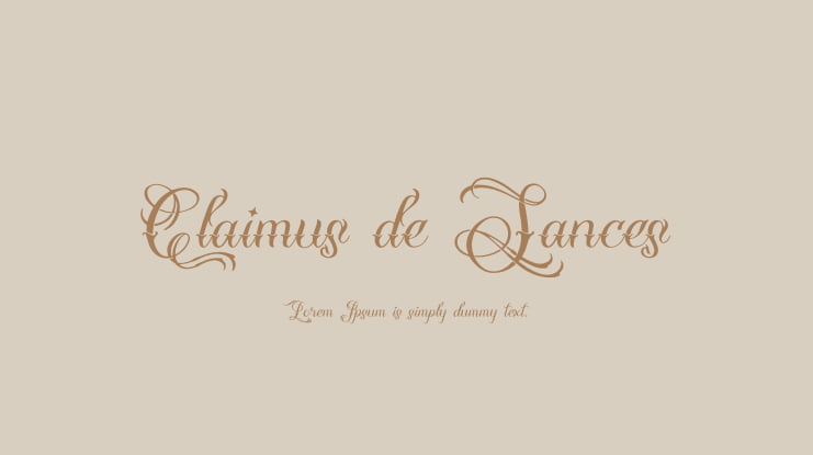 Claimus de Sances Font