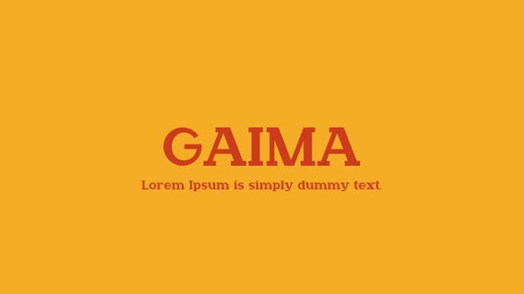 GAIMA Font