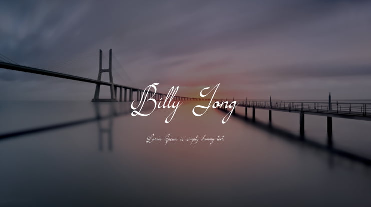 Billy Jong Font