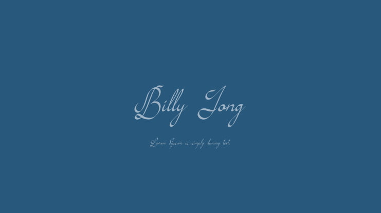 Billy Jong Font