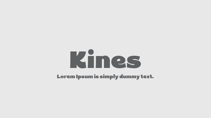 Kines Font