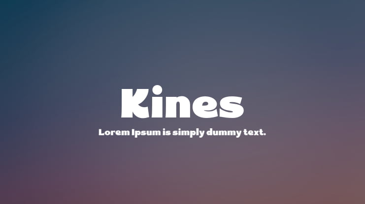 Kines Font