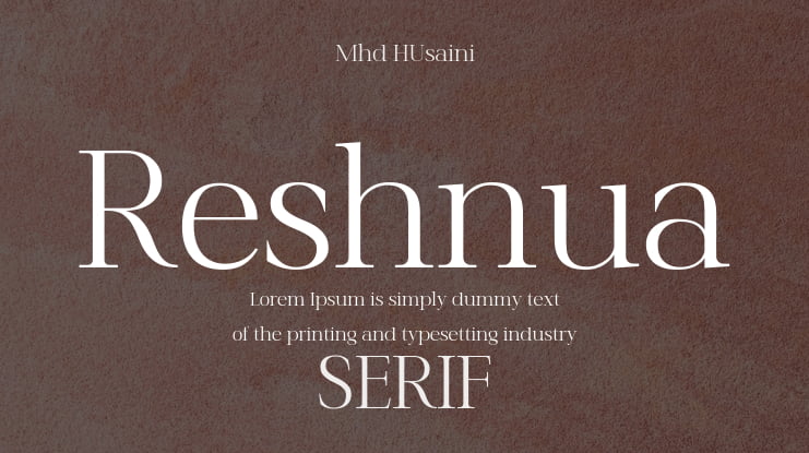 Reshnua Font