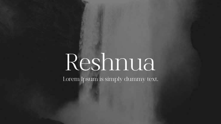 Reshnua Font