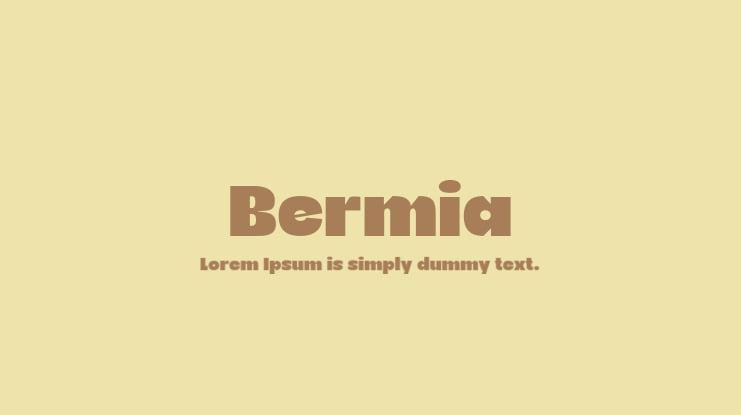 Bermia Font