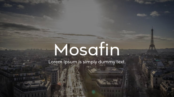 Mosafin Font Family