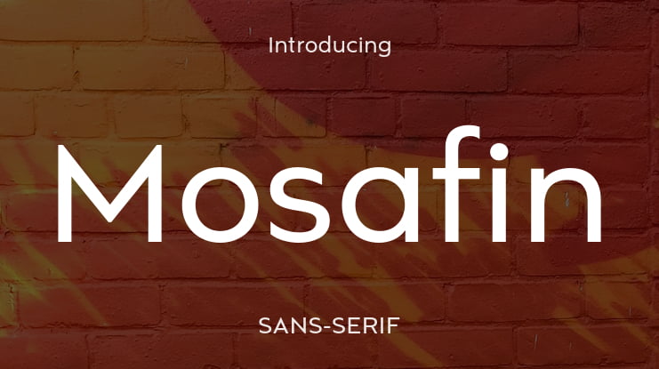 Mosafin Font Family