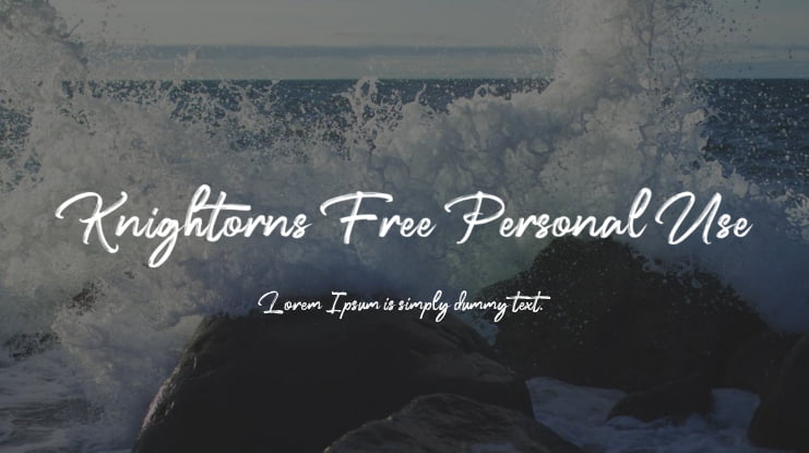 Knightorns Free Personal Use Font