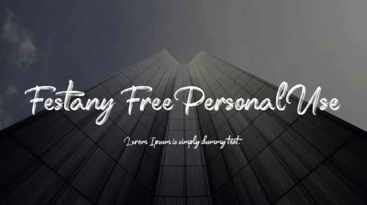 Festany FreePersonalUse Font