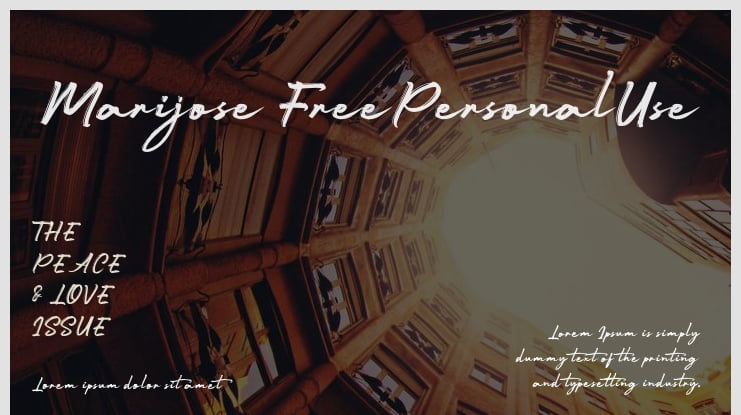 Marijose FreePersonalUse Font