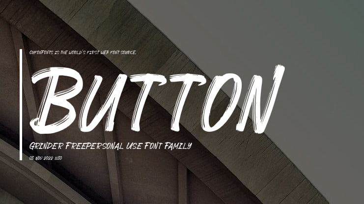 Button Grinder FreePersonal Use Font