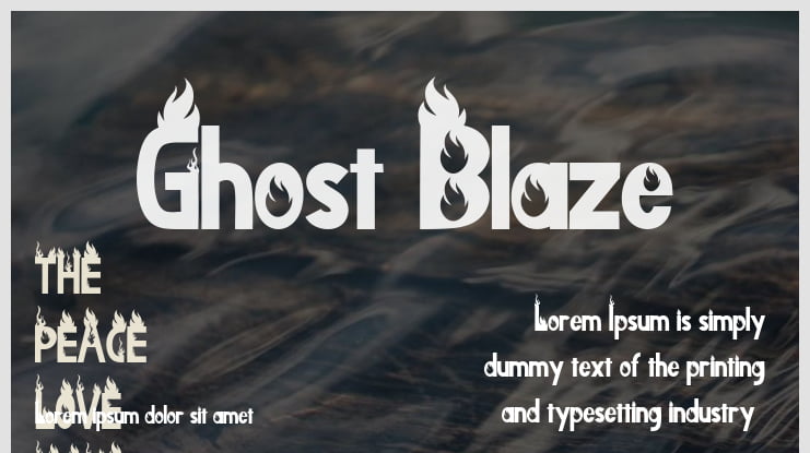 Ghost Blaze Font : Download Free for Desktop & Webfont