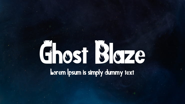 Ghost Blaze Font