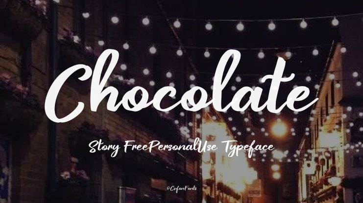 Chocolate Story FreePersonalUse Font