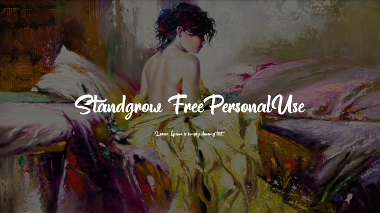 Standgrow FreePersonalUse Font