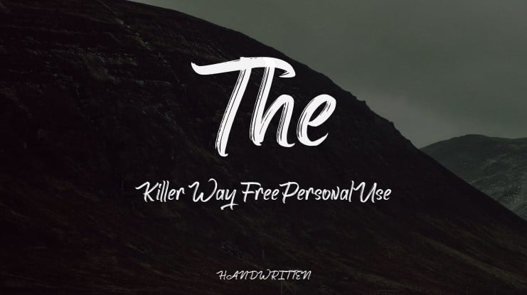 The Killer Way FreePersonalUse Font