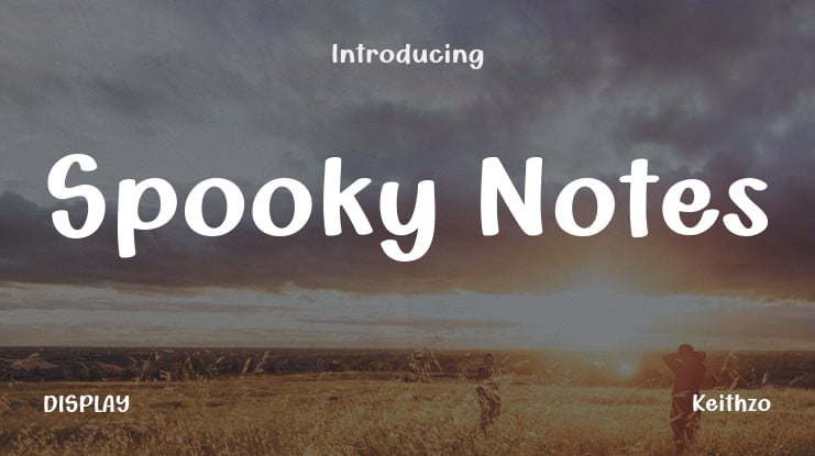 Spooky Notes Font