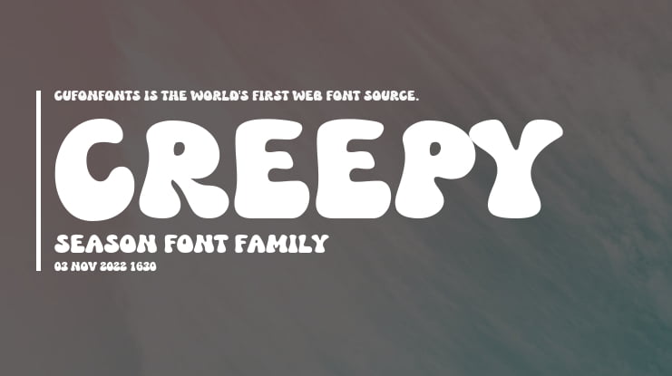 Creepy Season Font