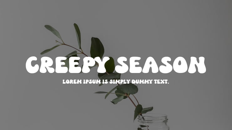 Creepy Season Font