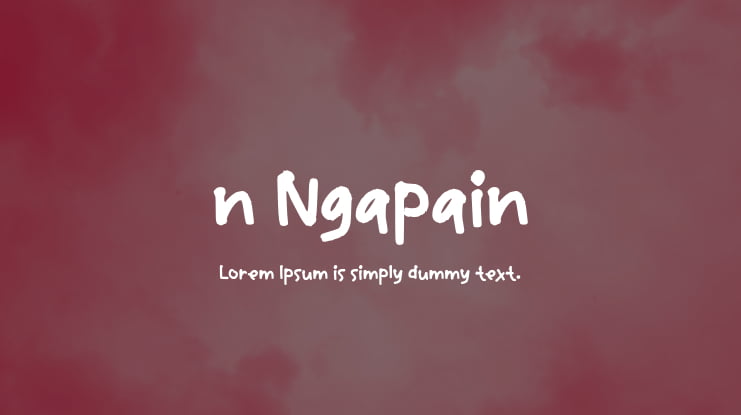 n Ngapain Font