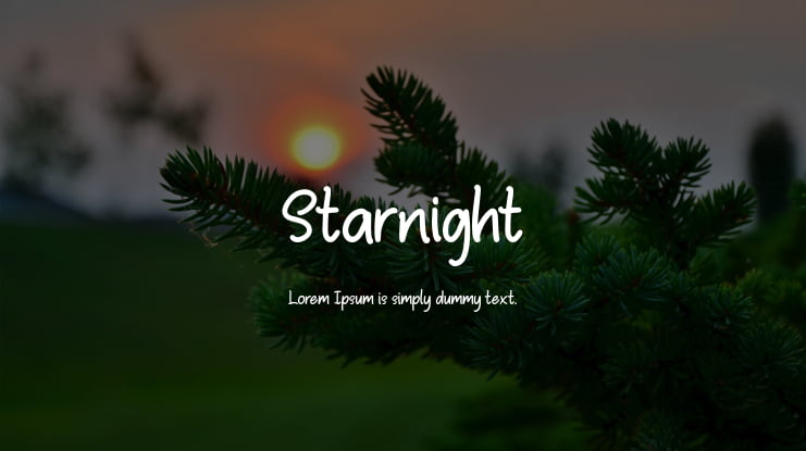 Starnight Font