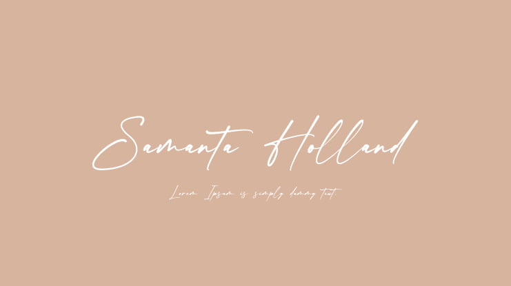 Samanta Holland Font