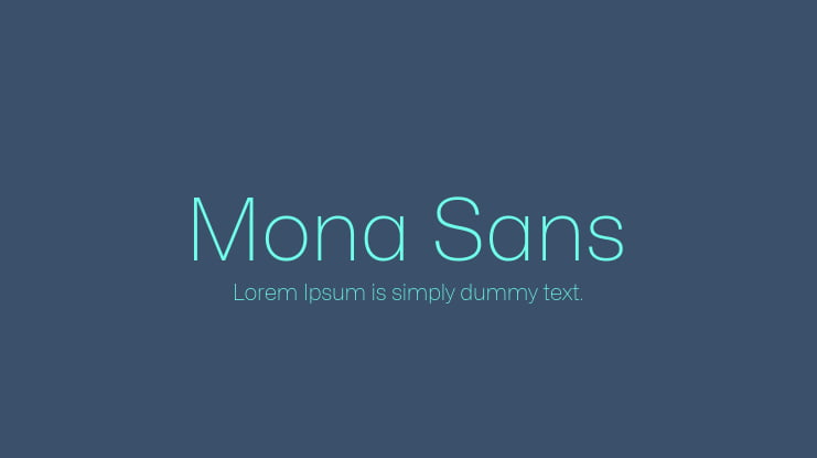 Mona Sans Variable Font