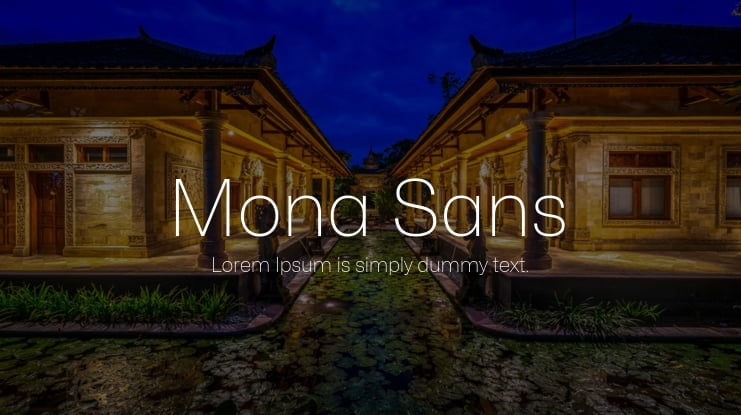 Mona Sans Variable Font