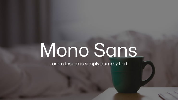 Mono Sans Font Family