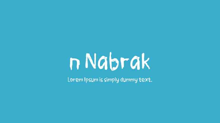 n Nabrak Font