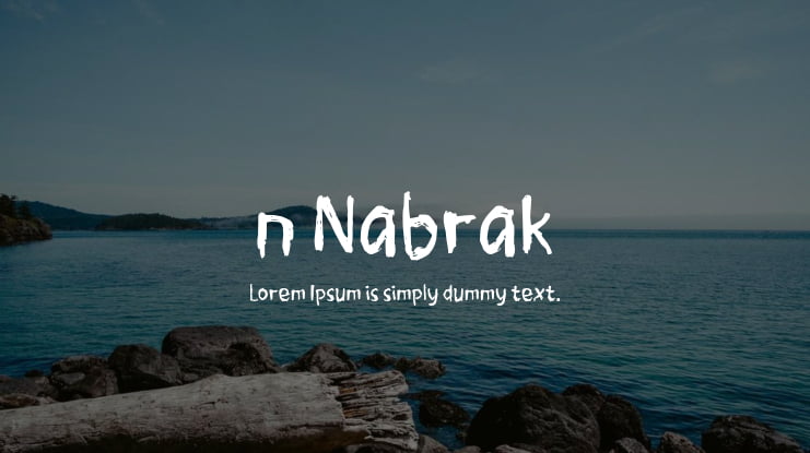 n Nabrak Font