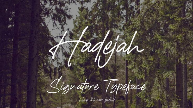 Hadejah Signature Font