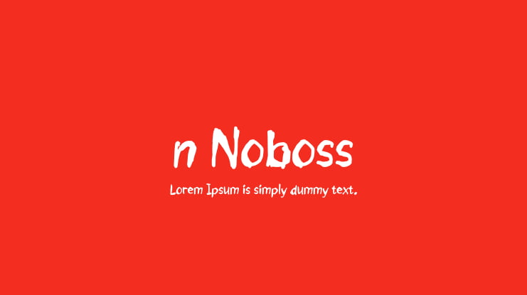 n Noboss Font