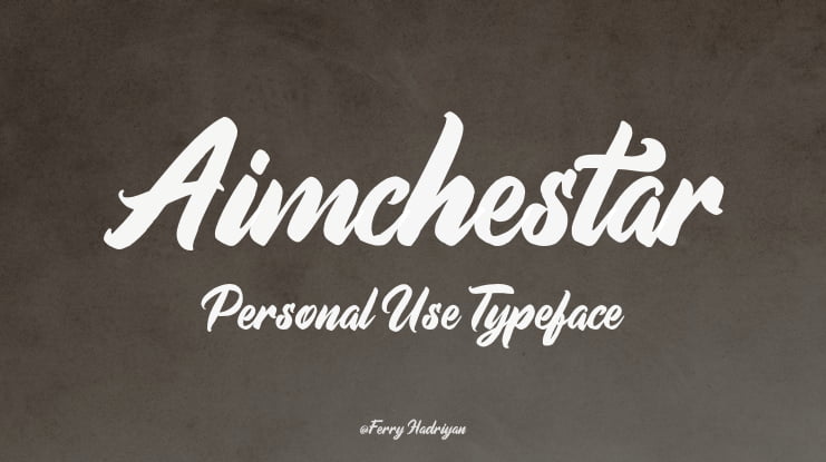 Aimchestar Personal Use Font