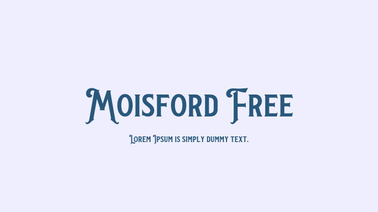 Moisford Free Font