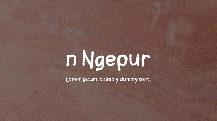 n Ngepur Font