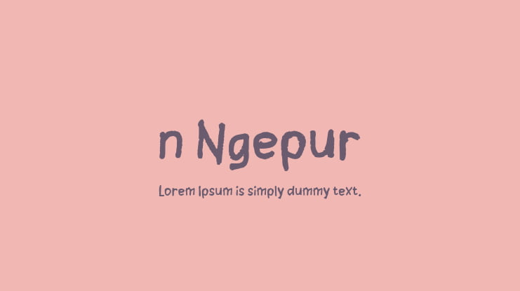 n Ngepur Font