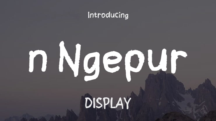 n Ngepur Font