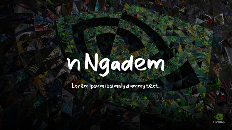 n Ngadem Font