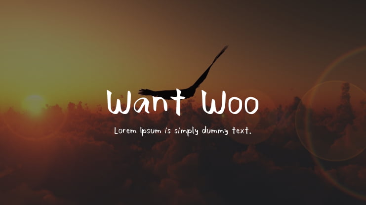 Want Woo Font