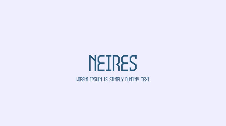 Neires Font