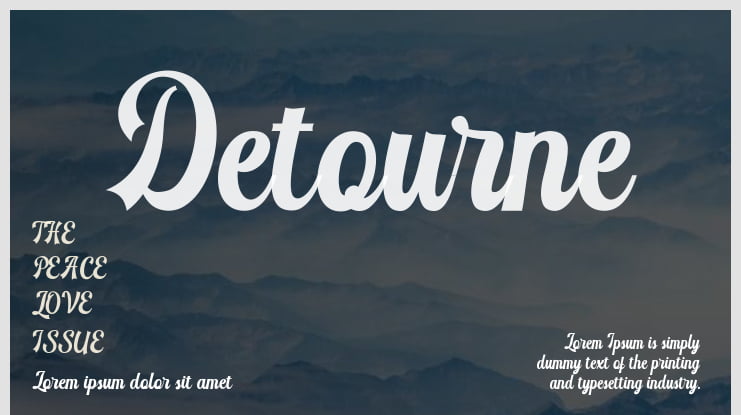 Detourne Font : Download Free for Desktop & Webfont