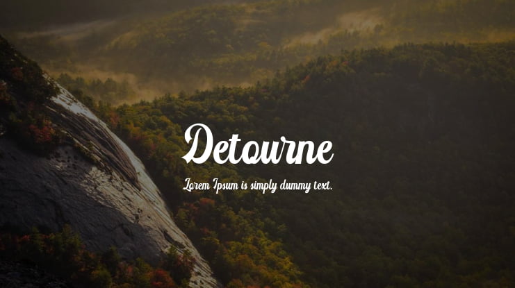 Detourne Font : Download Free for Desktop & Webfont