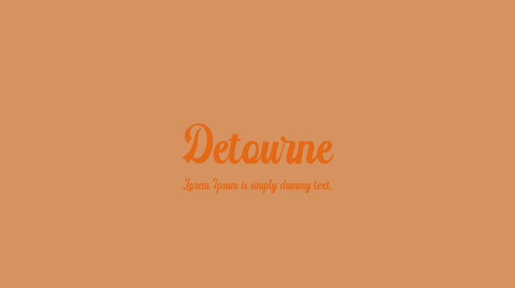 Detourne Font