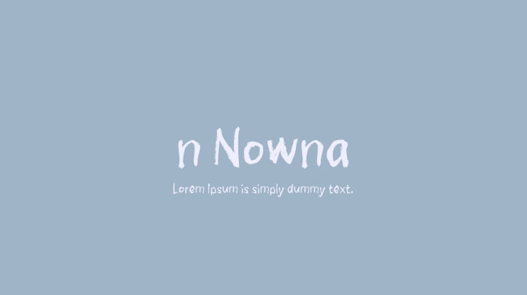 n Nowna Font