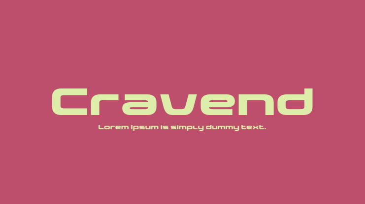 Cravend Font