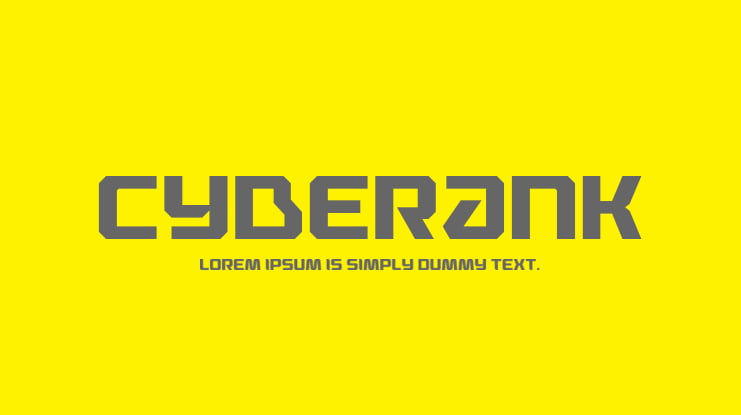 Cyberank Font