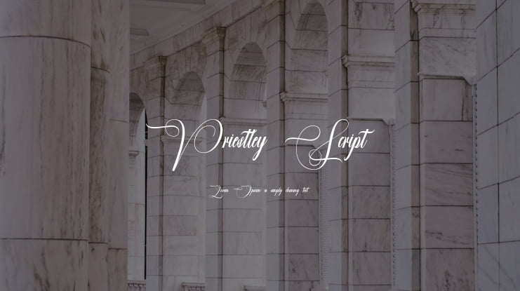 Priestley Script Font