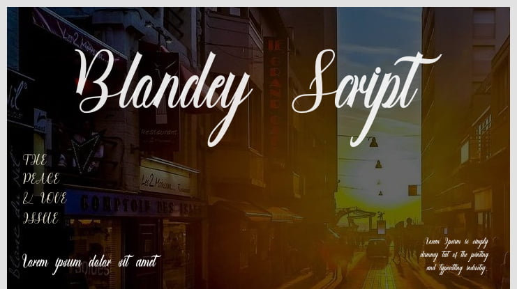 Blondey Script Font